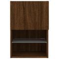 vidaXL TV skrinky s LED svetlami 2 ks hnedý dub 40,5x30x60 cm