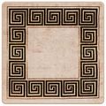 vidaXL Behúň MARSA Čierna 100 x 100 cm Polyester a PVC