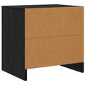 vidaXL Nočný stolík Čierny dub 45 x 34 x 44,5 cm Kompozitné drevo