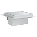 vidaXL 2 v 1 sprchový odtok Strieborná 15 x 15 cm Nerezová oceľ 304