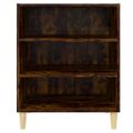 vidaXL Komoda tmavý dub 57x35x70 cm drevotrieska