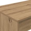 vidaXL Postelový stôl Dub artisan Kompozitné drevo 100 x 45 x 75 cm