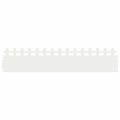 vidaXL Obrubníky trávnika 30 ks 103 x 0,05 x 22 cm Oceľ Biela