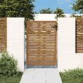 vidaXL Záhradná brána 85x125 cm, corten oceľ, štvorcový dizajn