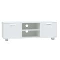 vidaXL TV skrinka biela 120x40,5x35 cm spracované drevo