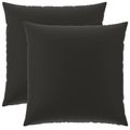 vidaXL Poťah na podložku 2 pcs HEERLEN Čierna 60 x 60 cm Polyester