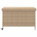 vidaXL záhradný úložný box s kolieskami zmiešaná béžová 110x55x73 cm
