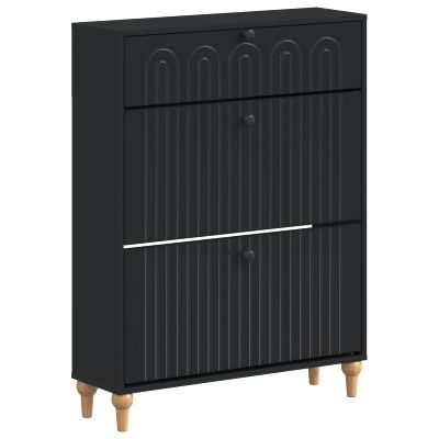vidaXL Skriňa na topánky ALKMAAR 78 x 24 x 103 cm Kompozitné drevo