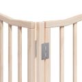 vidaXL Brána pre psa s dverami sklad. 8 panelov 640 cm topoľové drevo