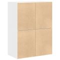 vidaXL Skrinky s 2 zásuvkami 2 ks biela 60x31x40 cm kompozitné drevo