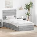 vidaXL Úložná posteľ Sivý Sonoma 75 x 190 cm Kompozitné drevo