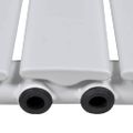 Biely vykurovací radiátor 465 x 1800 mm s vešiakom na uteráky 465 mm