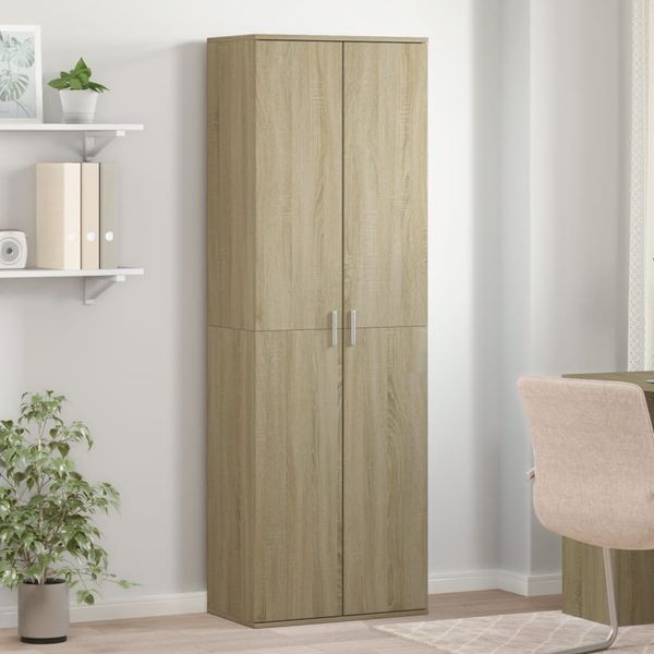 vidaXL Vysoká skrinka dub sonoma 60x35x180 cm kompozitné drevo