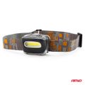 Čelová LED COB lampa 3xAAA 150 lúmenov IPX3