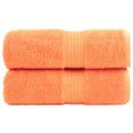 vidaXL Prémiové umývacie utierky SOLUND 2 ks oranžové 30x30 cm 600 g/m²
