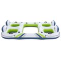 Bestway Hydro-Force plávajúci ostrov Biela, modrá a zelená PVC