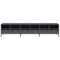 vidaXL TV skrinka antracit 202x39x43,5 cm oceľ valcovaná za studena