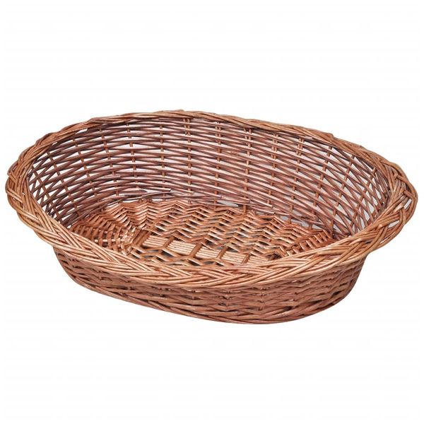 Košík/pelech pre psy z vŕbového prútia, prírodná farba 69 cm