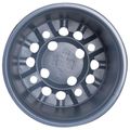 vidaXL Kulatý kvetináč 100 ks Tehlová Ø 15 x 13 cm Plast