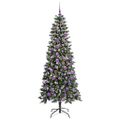 vidaXL Umelý vianočný stromček Zelená 180 cm PVC, plast a oceľ
