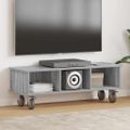 vidaXL TV stolík 100 x 35 x 35 cm Sivý Sonoma Kompozitné drevo