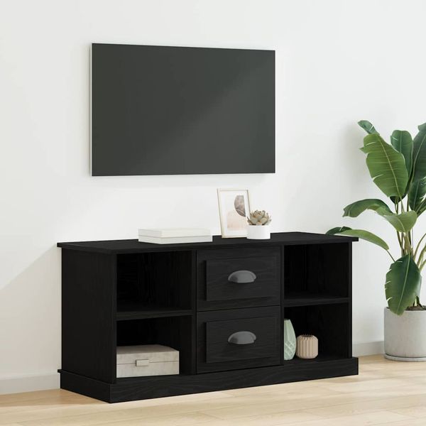 vidaXL TV skrinka Čierny dub 99,5 x 35,5 x 48 cm Kompozitné drevo