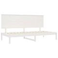 vidaXL Denná posteľ s matracom biela 80x200 cm masívna borovica