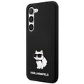 Puzdro Karl Lagerfeld pre Samsung Galaxy S24 KLHCS24SSNCHBCK čierna HC SILICONE NFT CHOUPETTE