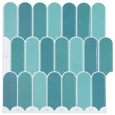 vidaXL Dlaždica s perím 10 pcs Modrá 30 x 30 cm Polyuretán a PET