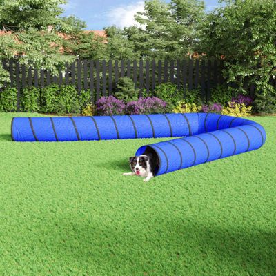 vidaXL Tunel pre psa modrý Ø 55x1000 cm polyester