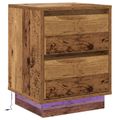 vidaXL Nočný stolík Staré drevo 39 x 34,5 x 50 cm Kompozitné drevo