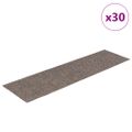vidaXL Schodové rohože, samolepiace, 30 ks, 76x20 cm, béžové, obdĺžnikové