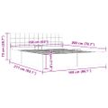 vidaXL Hydraulický posteľný rám+úložný priestor, látka 160x200 cm
