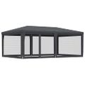 vidaXL Párty stan a 6 sieťkovaných bočných stien antracit 6x4 m HDPE