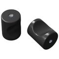 vidaXL Gombík na skriňu 2 ks Čierna 18 x 23 mm Železo