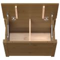 vidaXL Úložný box medovo-hnedý 60x32x45,5 cm masívna borovica