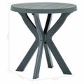 vidaXL Bistro stolík zelený priemer 70 cm plast