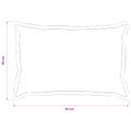 vidaXL Poťah na podložku 2 ks HOUTEN Tmavosivá 30 x 50 cm Falošný ľan