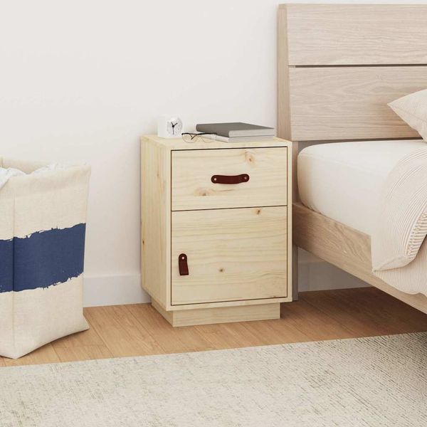 vidaXL Nočný stolík 40x34x55 cm masívne borovicové drevo