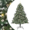 vidaXL Umelý vianočný stromček Zelená 240 cm PVC, plast a oceľ