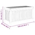 vidaXL Záhradný úložný box 110x52x55 cm bambus