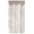 vidaXL Záclona macrame sivo-hnedá 140x240 cm bavlna