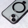 Magnetické puzdro s krúžkom pre iPhone 15 Plus 6,7" čierne