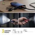 Nabíjacia mini LED baterka - prívesok na kľúče, 100 lm, 12 ks, display box