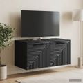 vidaXL Nástenná TV skrinka Čierna 59,5 x 31 x 30 cm Kompozitné drevo