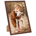 vidaXL Fotorámiky na stenu alebo stôl 3 ks hnedé 29,7x42 cm MDF