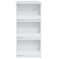 vidaXL Barový stôl+regál, biely 102x50x103,5 cm, kompozitné drevo