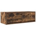 vidaXL TV skrinka dymový dub 80x31x25,5 cm spracované drevo