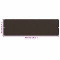 vidaXL Balkónová markíza hnedá 90x300 cm HDPE