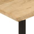 vidaXL Konzolový stolík so živou hranou 105x33x76cm mangovníkový masív